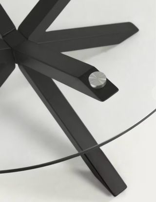 Mesa Comedor Redonda Cristal KaveHome 120cm NUEVA