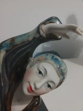 Pareja Bailarinas Porcelana Oriental