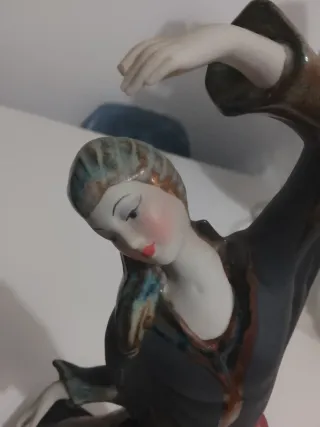 Pareja Bailarinas Porcelana Oriental