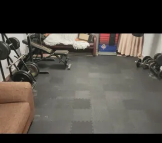 Losetas Puzzle Gimnasio Negro