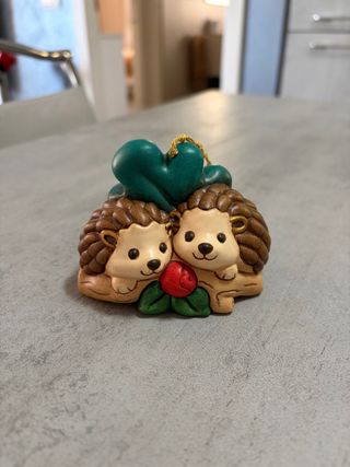 THUN Addobbo Natale Ricci con Cuori e Rosa