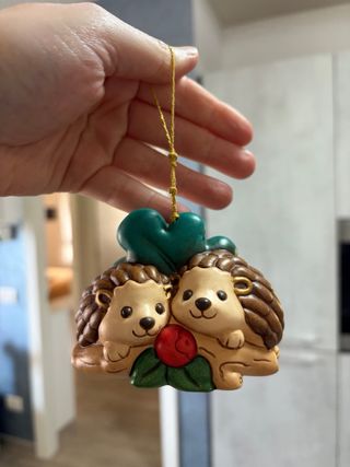 THUN Addobbo Natale Ricci con Cuori e Rosa