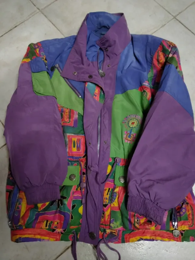 Chaqueta Abrigo Vintage Multicolor