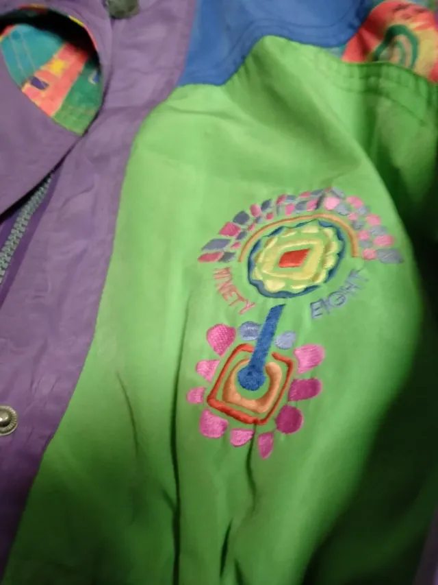 Chaqueta Abrigo Vintage Multicolor