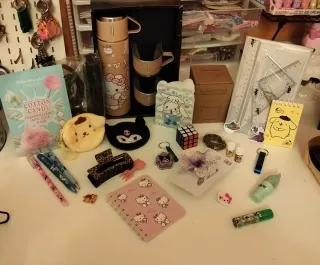 Lote de artículos Kawaii y papelería