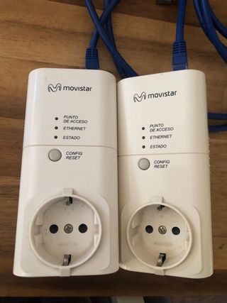 2 Adaptadores PLC Movistar Internet