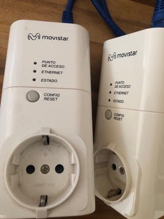 2 Adaptadores PLC Movistar Internet