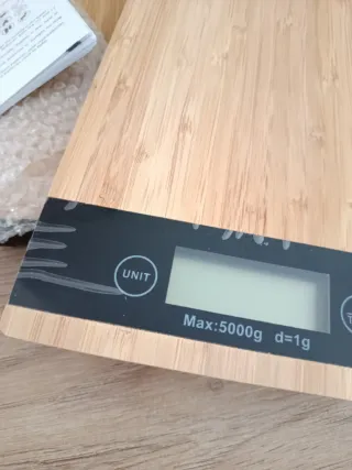 Báscula Cocina Digital Madera 5kg