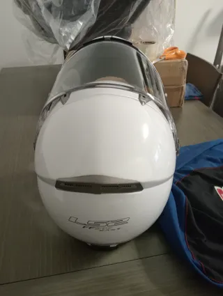 Casco Moto LS2 Blanco Talla XS