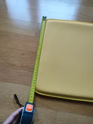 Set 4 cuscini ecopelle color ocra