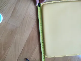 Set 4 cuscini ecopelle color ocra