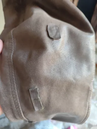 Giubbotto in pelle marrone