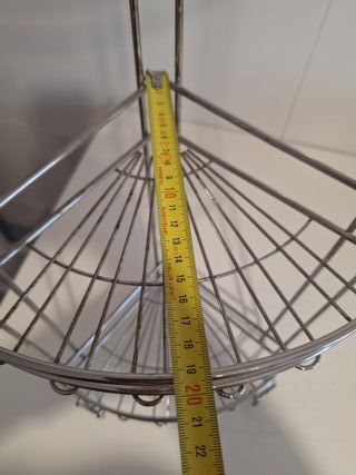 Estantería metálica baño 3 baldas 65cm