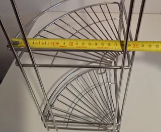 Estantería metálica baño 3 baldas 65cm