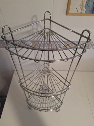 Estantería metálica baño 3 baldas 65cm