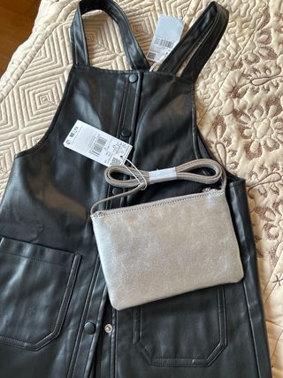 Peto negro efecto piel de Mango