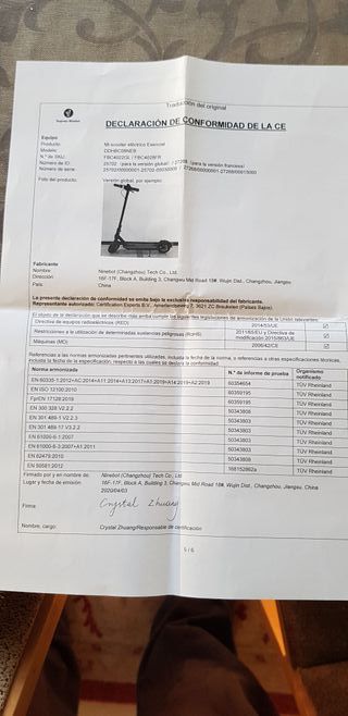 Patinete Eléctrico Xiaomi