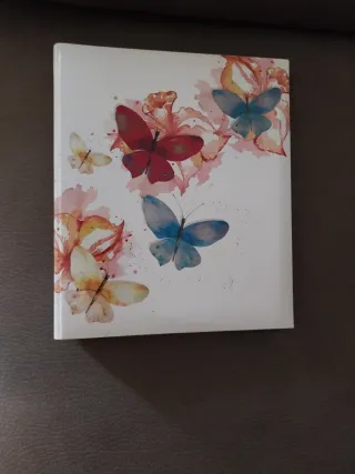 Álbum de fotos mariposas y flores