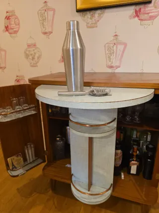 Mueble Bar Francés Roble Vintage Años 60