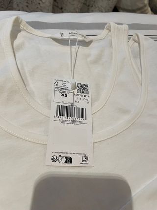 Camiseta Mango Teen blanca talla XS