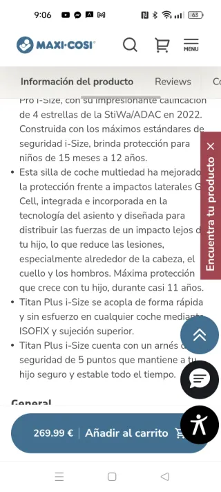 Silla de coche Chico