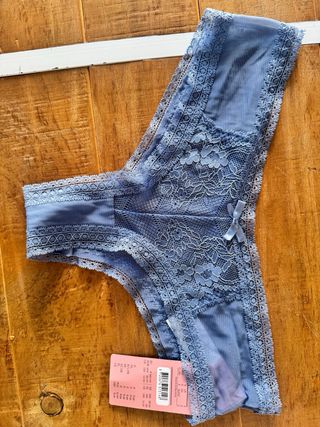 Braguitas Kunkemöller encaje azul talla L