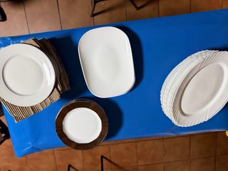 Vajilla porcelana beige