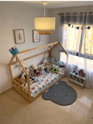 Cama Cabaña Infantil Madera 90x190