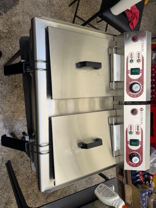 Freidora Eléctrica Doble Eutron 15l y 15l