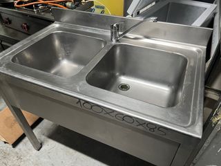 Fregadero doble acero inoxidable