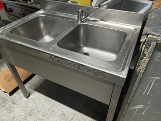 Fregadero doble acero inoxidable