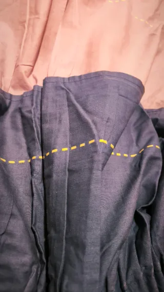 Cortinas azules y moradas para cuarto de niños