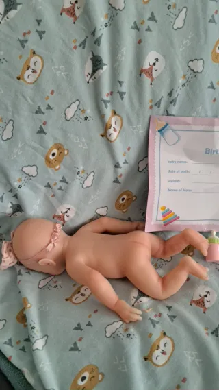 Reborn de Silicona Total de 33cm un regalo