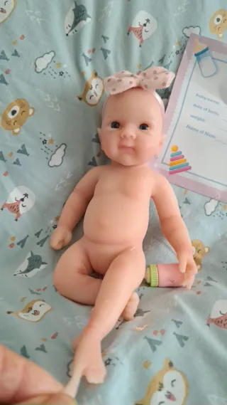 Reborn de Silicona Total de 33cm un regalo