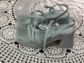 Sandalias Stradivarius Plataforma Glitter