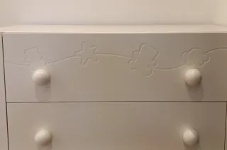 Cómoda Marca  Micuna Blanca Infantil