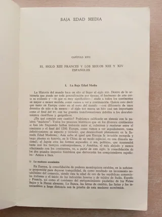 Historia Universal desde el siglo XIII.