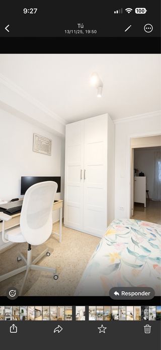 Habitación completa: cama, armario y mesas