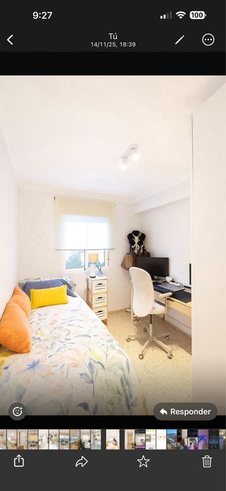 Habitación completa: cama, armario y mesas