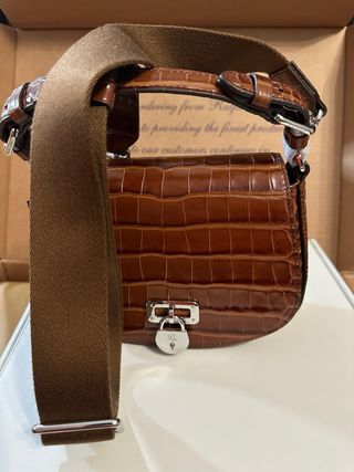 Borsa Polo Ralph Lauren Coccodrillo Marrone