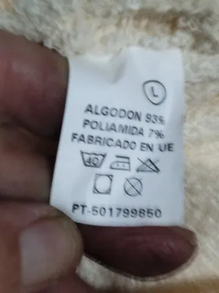 Albornoz amarillo claro Talla L sin estrenar