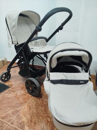 Carrito Bebé Capazo y Silla Beige Bebecar