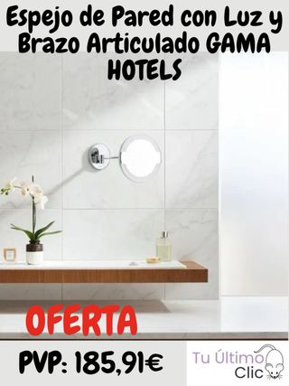 Espejo GAMA Baño con Luz Articulado Hotels 3x