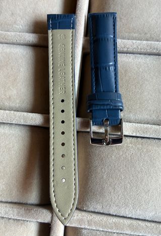 Correa para relojes Omega en piel, color azul