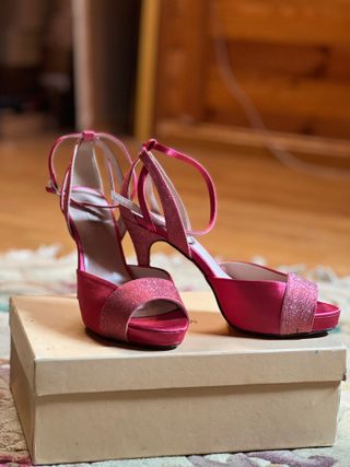 Sandalias de fiesta rosas