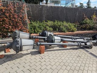 Farolas antiguas de hierro fundido