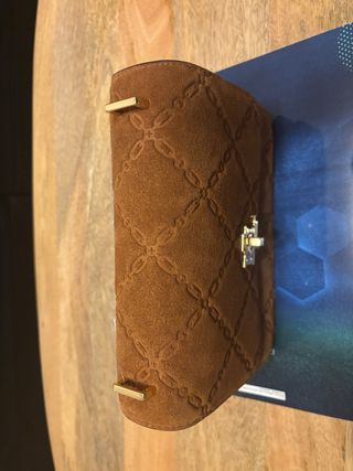 Borsa Polo Ralph Lauren camoscio marrone