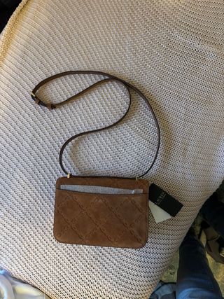 Borsa Polo Ralph Lauren camoscio marrone