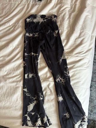 5 Leggings Control Abdominal Tie-Dye Negro Talla S