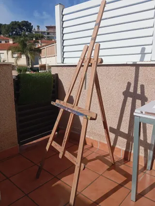 Caballete de madera para pintar trípode